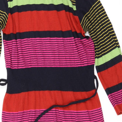 Per Una Womens Red Striped  A-Line  Size 14