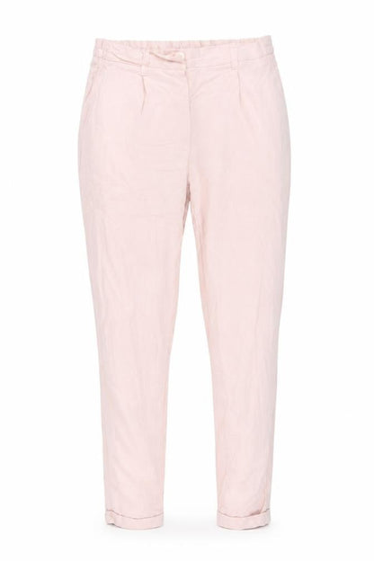 Womens UK Size S Preworn Regular Fit  Pink Trousers