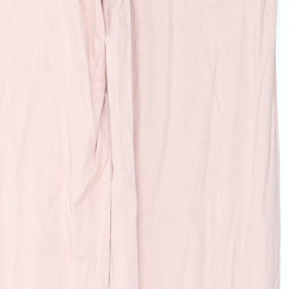 Womens UK Size S Preworn Regular Fit  Pink Trousers