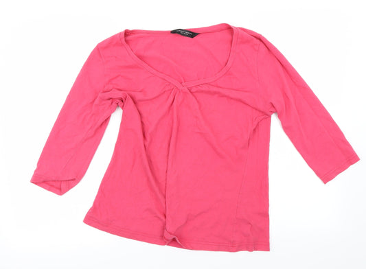 Womens UK Size 16 Dorothy Perkins Pink Basic T-Shirt
