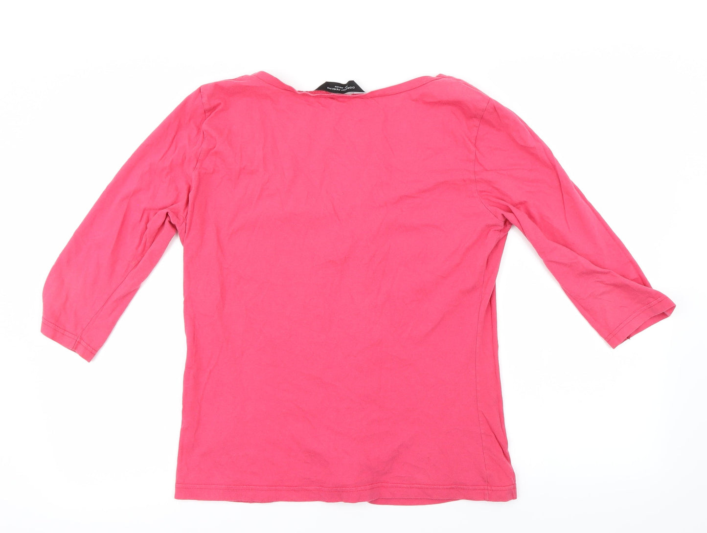 Womens UK Size 16 Dorothy Perkins Pink Basic T-Shirt