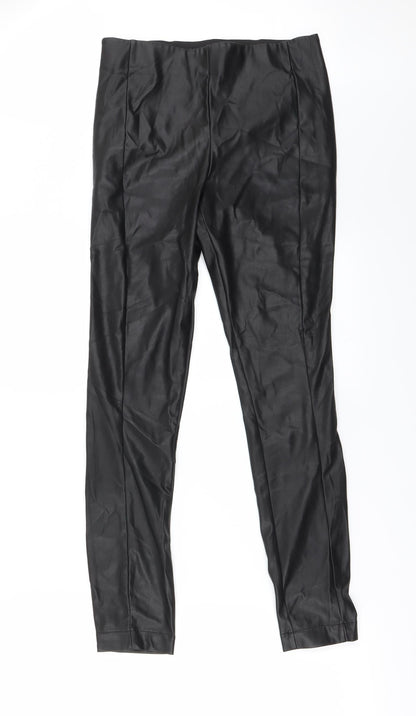 Womens UK Size 8 NEXT Regular Fit  Black Trousers