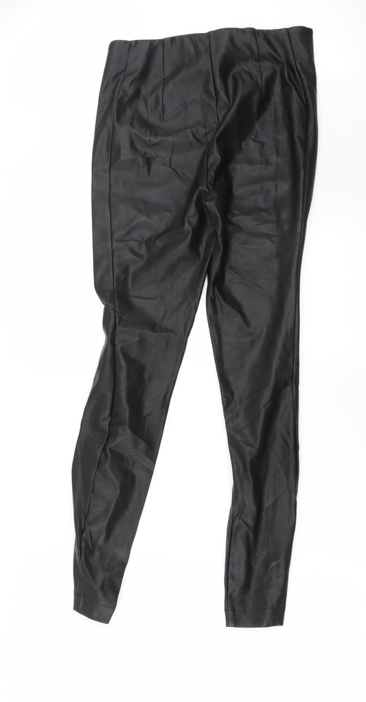NEXT Womens Black   Trousers  Size 8 L27 in