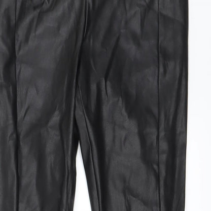 Womens UK Size 8 NEXT Regular Fit  Black Trousers