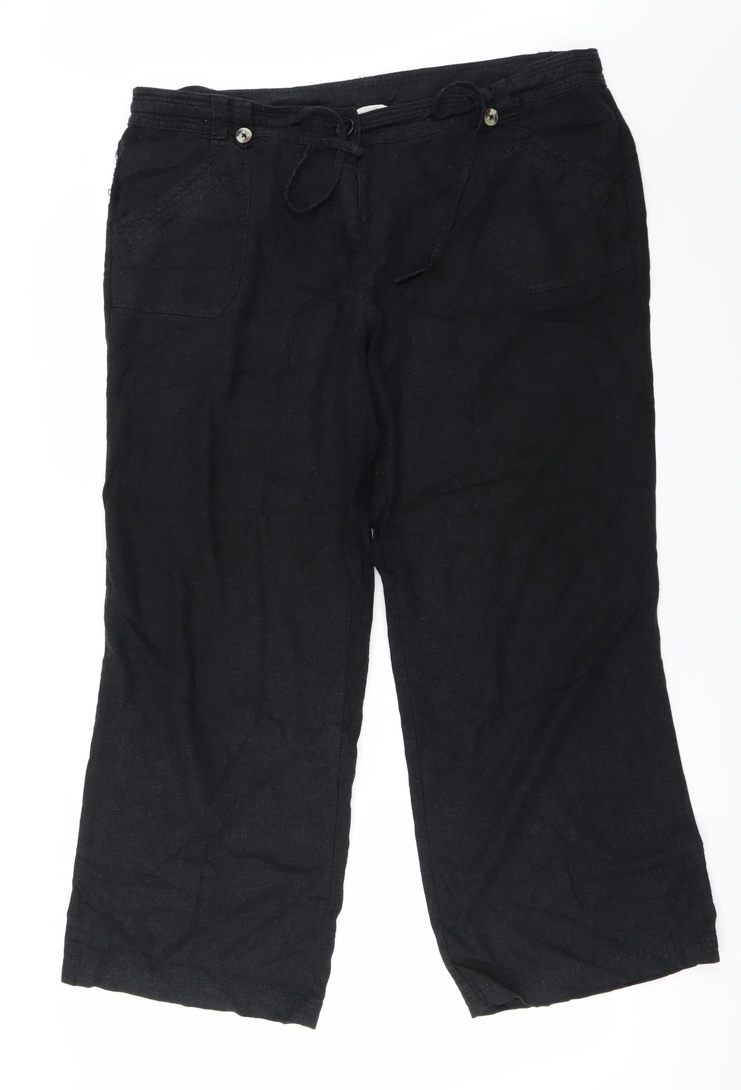 Casual Collection  Womens Black   Trousers  Size 40 in L26 in