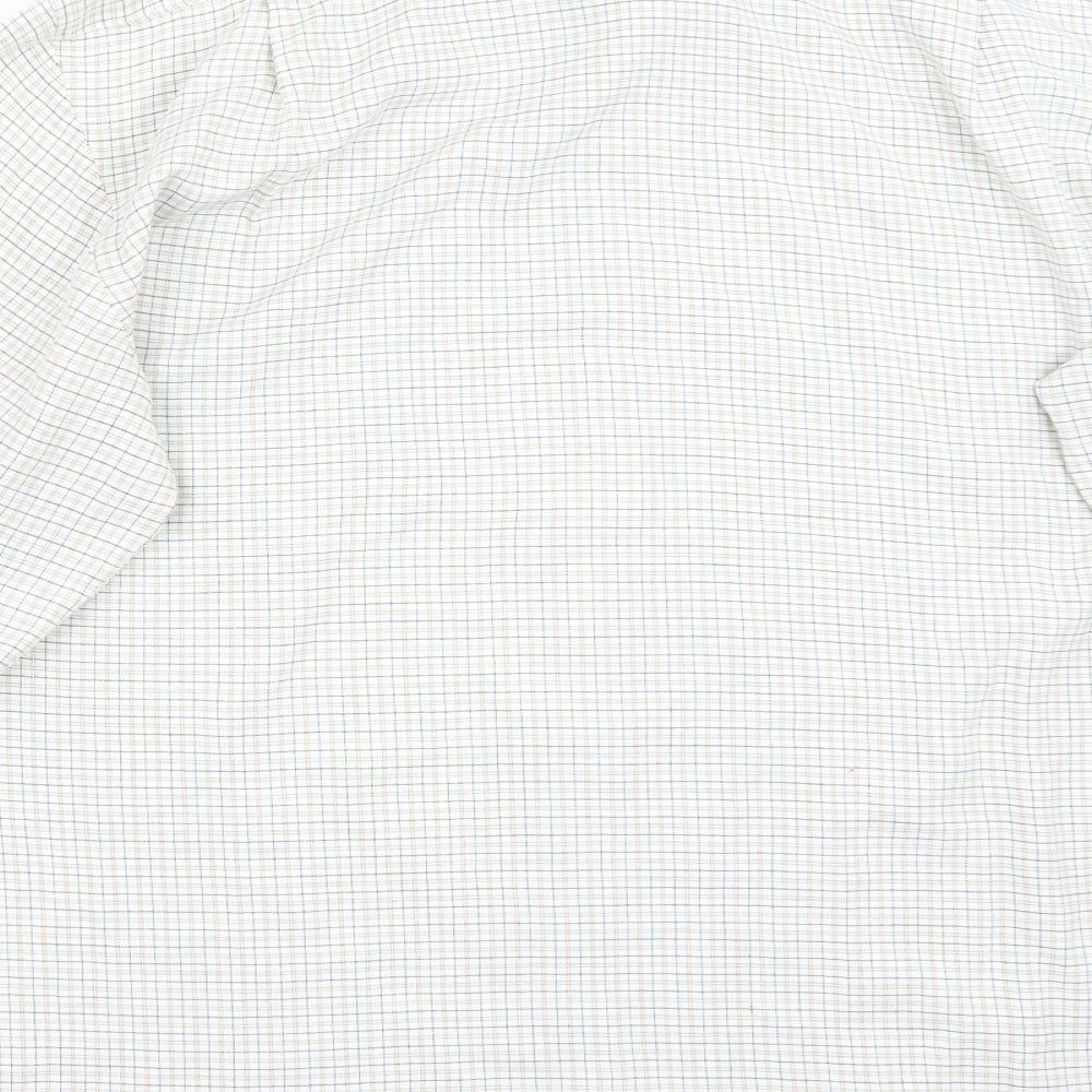 Mens UK Size 16 Littlewoods White  Button-Up Long Sleeve Casual Shirt