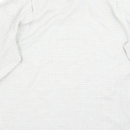 Mens UK Size 16 Littlewoods White  Button-Up Long Sleeve Casual Shirt