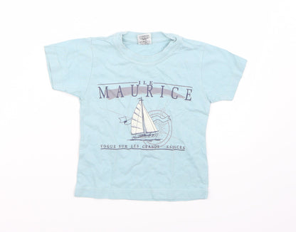 Citadel Boys Blue   Basic T-Shirt Size 24 Months