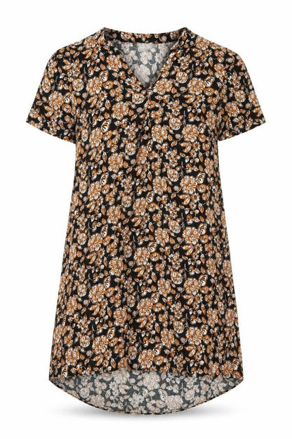 Papaya Womens Black Floral  A-Line  Size 10