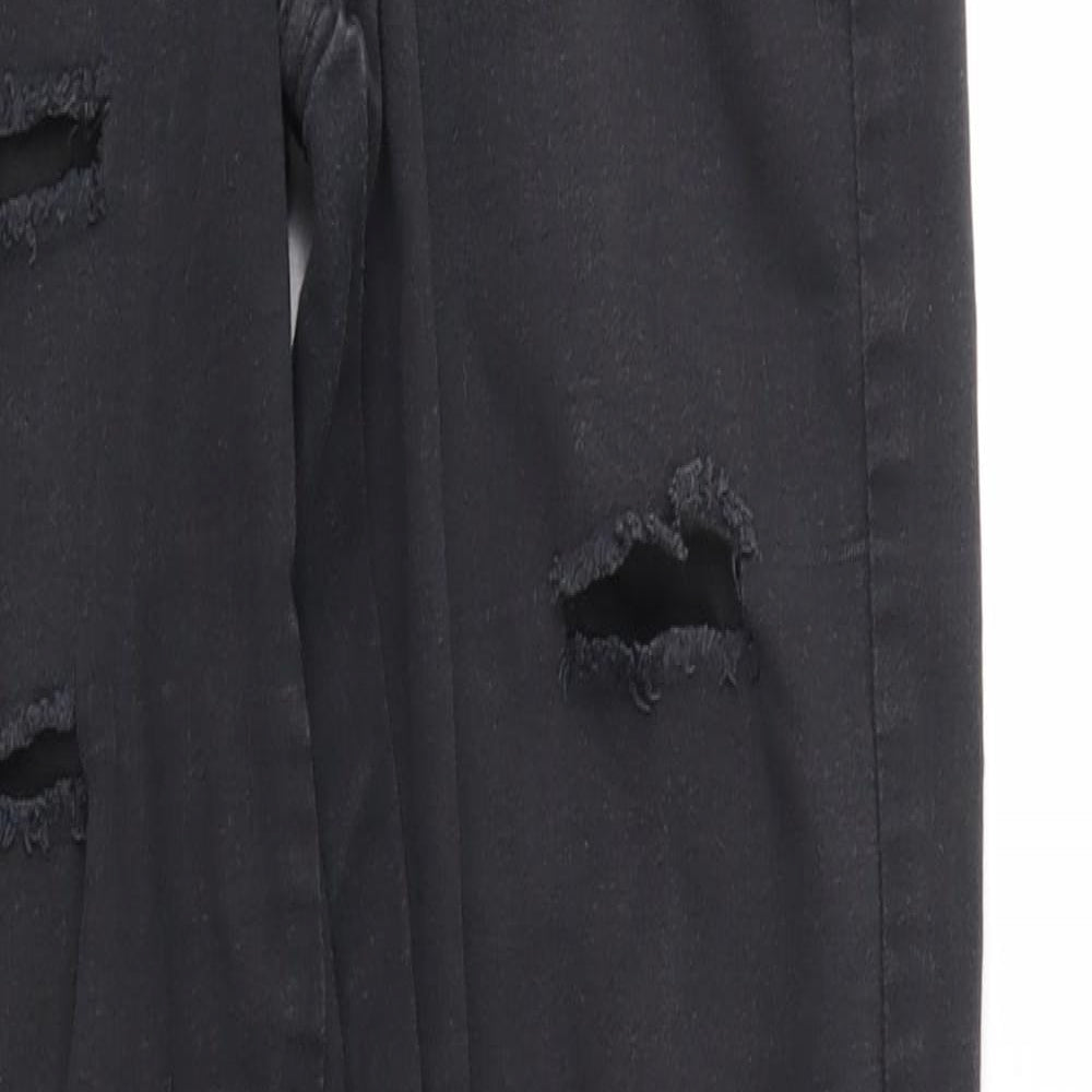 Denim & Co. Womens Black  Denim Skinny Jeans Size 4 L28 in