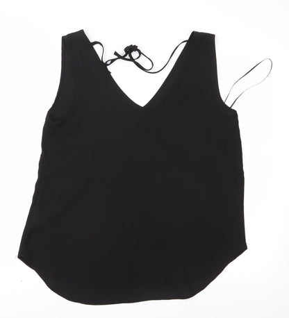 Womens UK Size 12 Preworn Black Basic Blouse