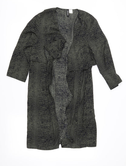 Womens UK Size 6 Divided Green Overcoat