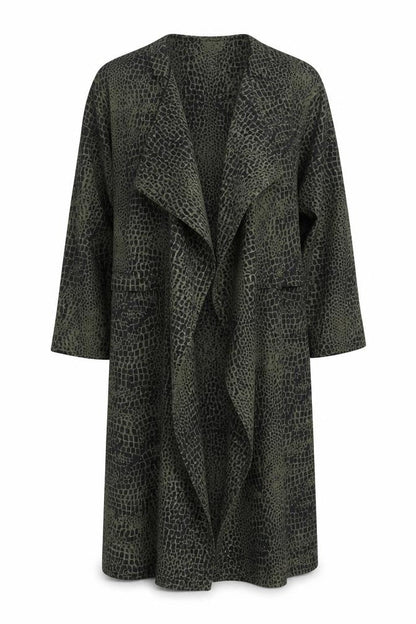 Womens UK Size 6 Divided Green Overcoat