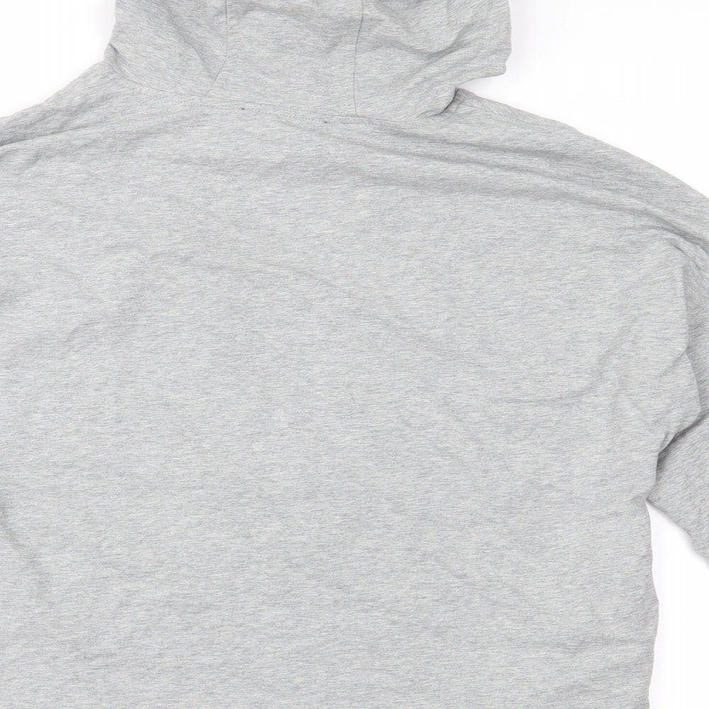 In Vogue Womens Grey  Jersey Pullover Hoodie Size S
