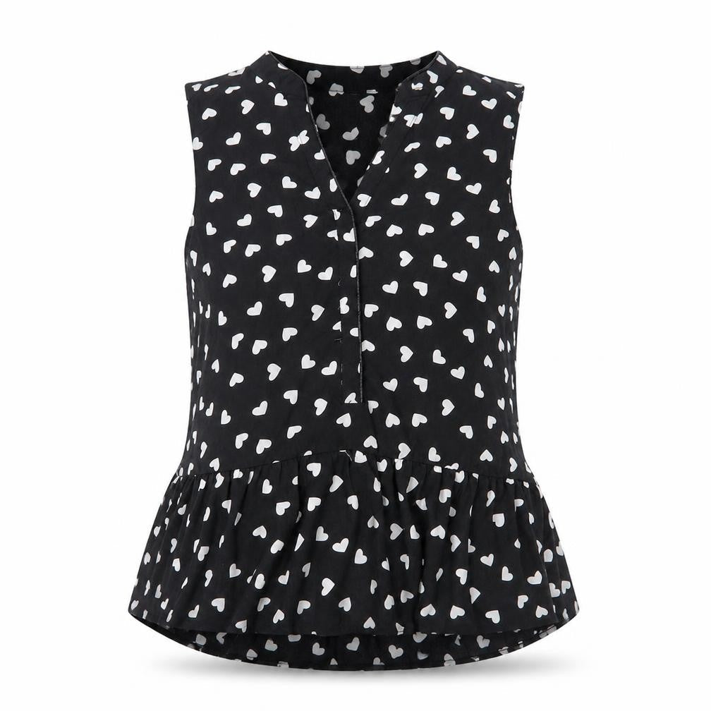 Womens UK Size M Millenium Black Basic Blouse