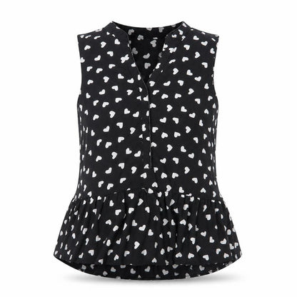 Womens UK Size M Millenium Black Basic Blouse