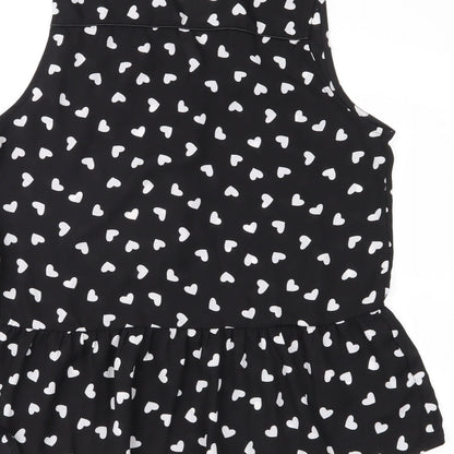 Womens UK Size M Millenium Black Basic Blouse