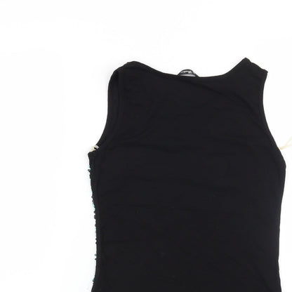 Candy Couture Girls Green   Basic T-Shirt Size 12-13 Years