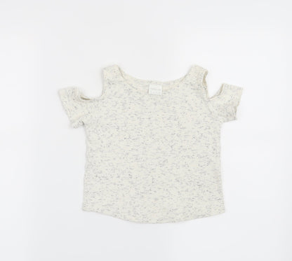 F&F Girls Grey   Basic T-Shirt Size 6-7 Years