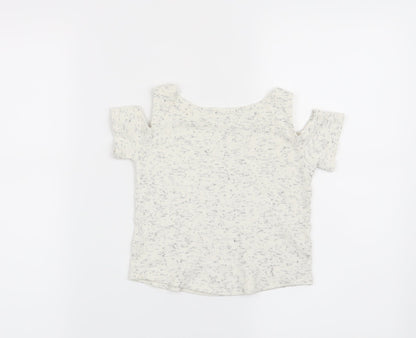 F&F Girls Grey   Basic T-Shirt Size 6-7 Years
