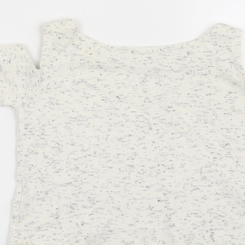 F&F Girls Grey   Basic T-Shirt Size 6-7 Years