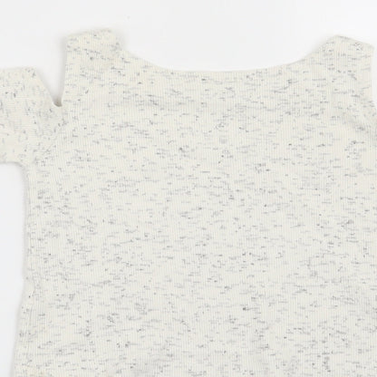 F&F Girls Grey   Basic T-Shirt Size 6-7 Years