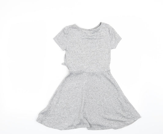 Matalan Girls Grey   Skater Dress