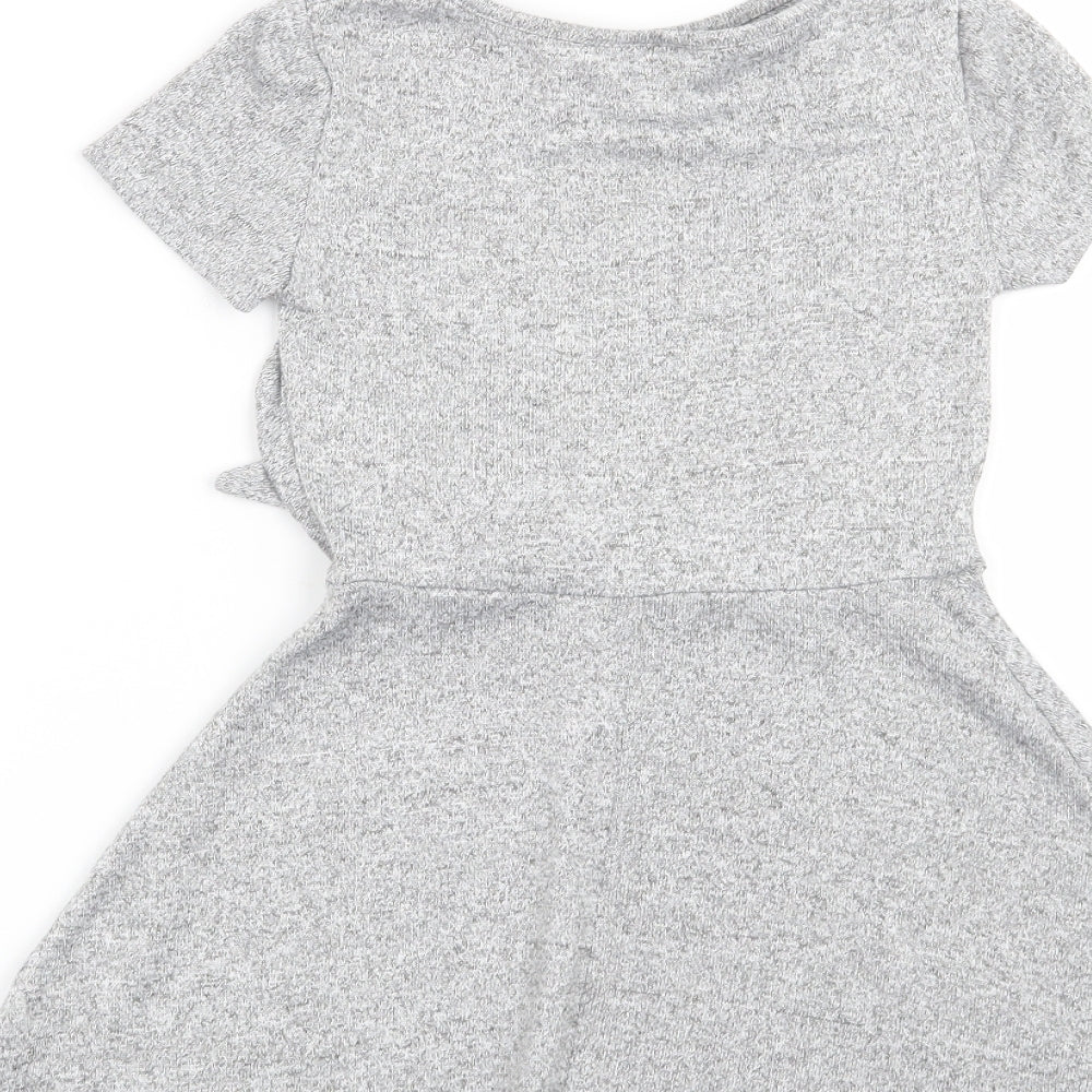 Matalan Girls Grey   Skater Dress