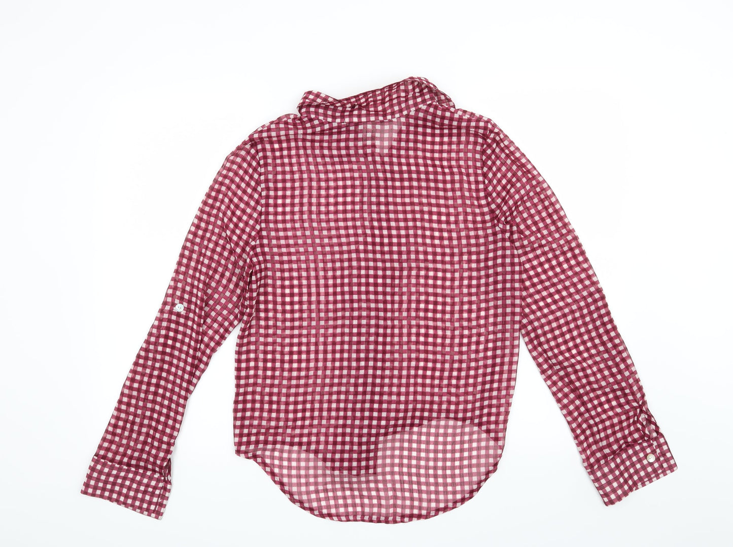 Womens UK Size S Preworn Purple Basic Blouse