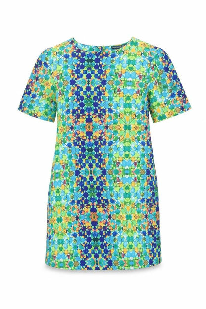 Atmosphere Womens Green Geometric  Shift  Size 12
