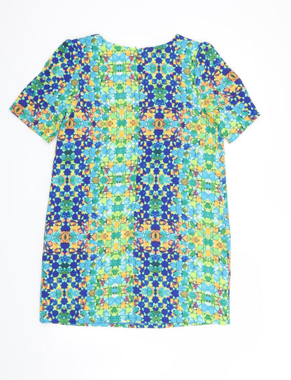 Atmosphere Womens Green Geometric  Shift  Size 12