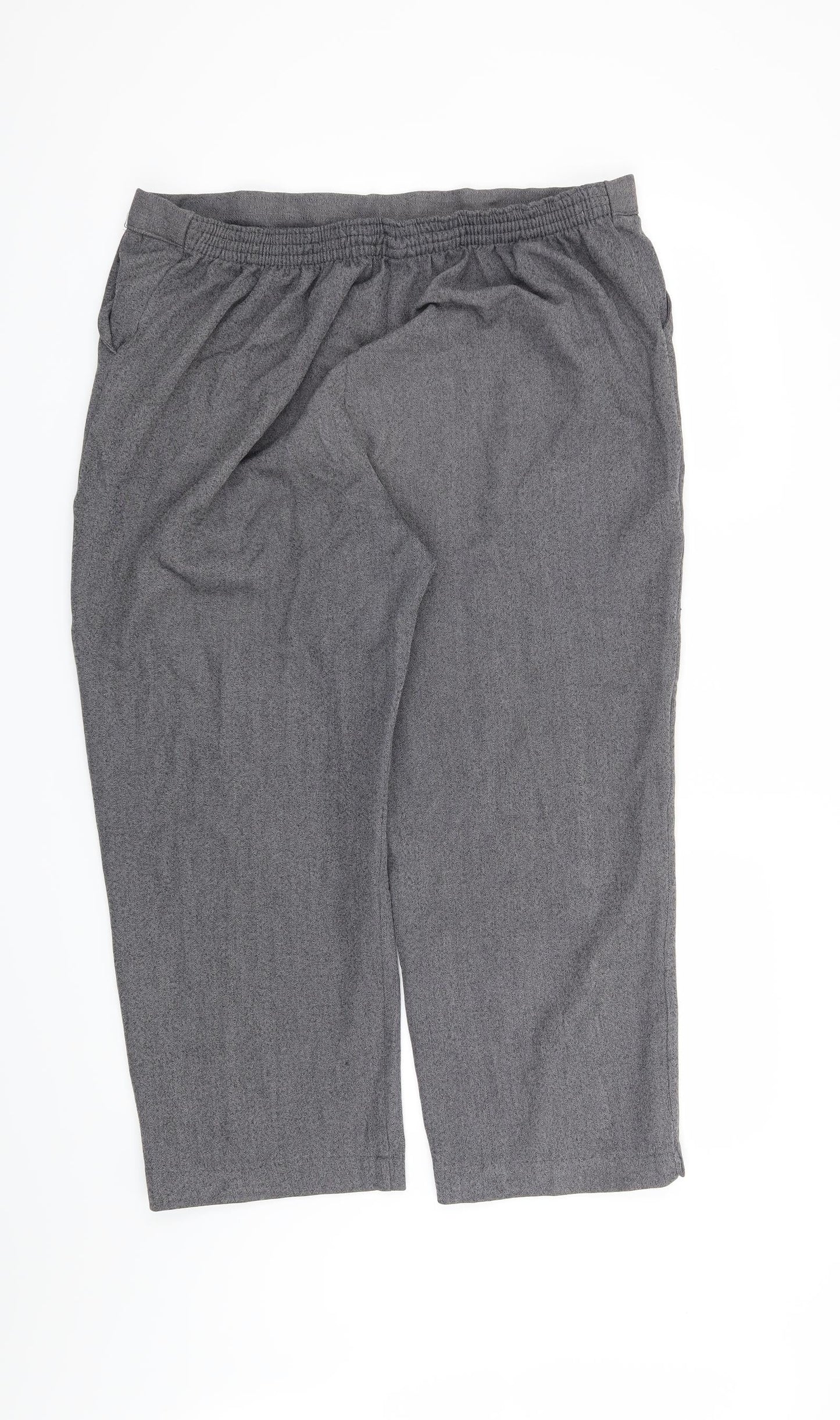 Womens UK Size 18 Preworn Regular Fit  Grey Trousers