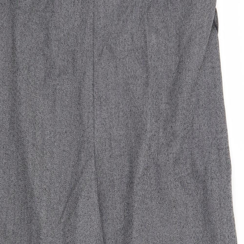 Womens UK Size 18 Preworn Regular Fit  Grey Trousers