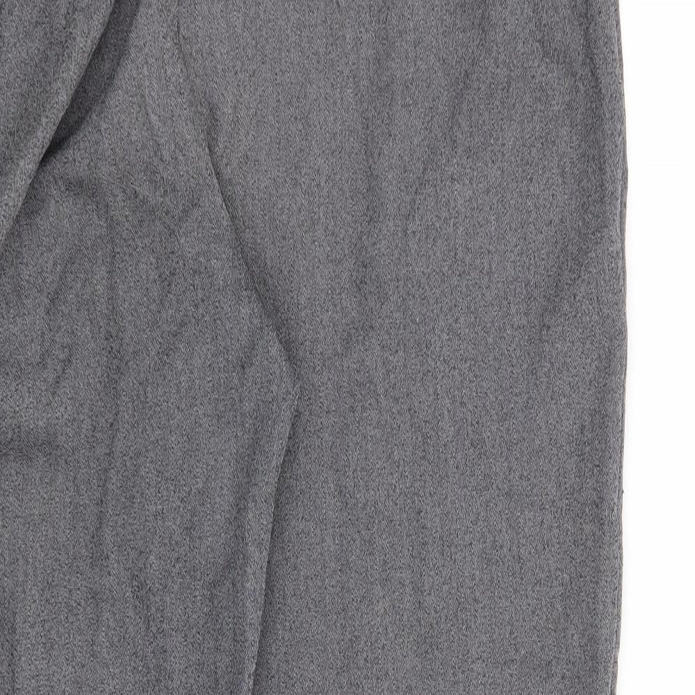 Womens UK Size 18 Preworn Regular Fit  Grey Trousers