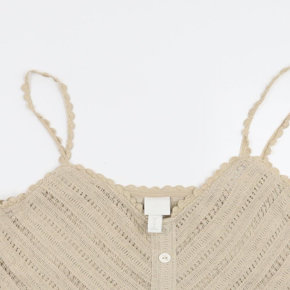 Womens UK Size M H&M Beige Basic