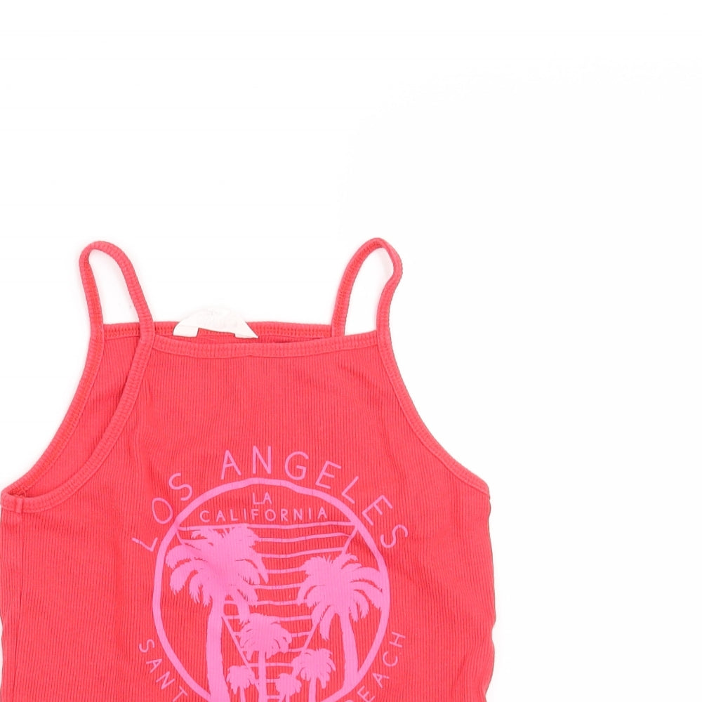 Candy Couture Girls Red   Basic T-Shirt Size 9 Years  - Los Angeles