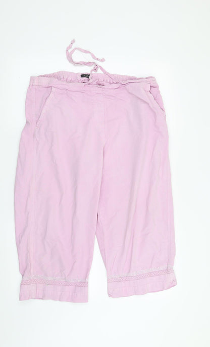 Womens UK Size M Bonmarché Regular Fit  Purple Trousers
