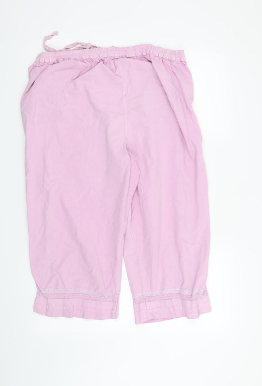 Bonmarché Womens Purple   Trousers  Size M L22 in