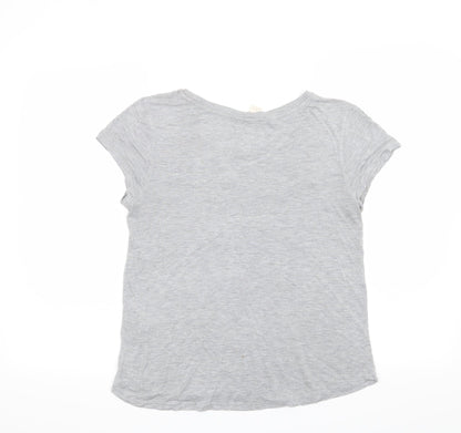 Womens UK Size M H&M Grey Basic T-Shirt
