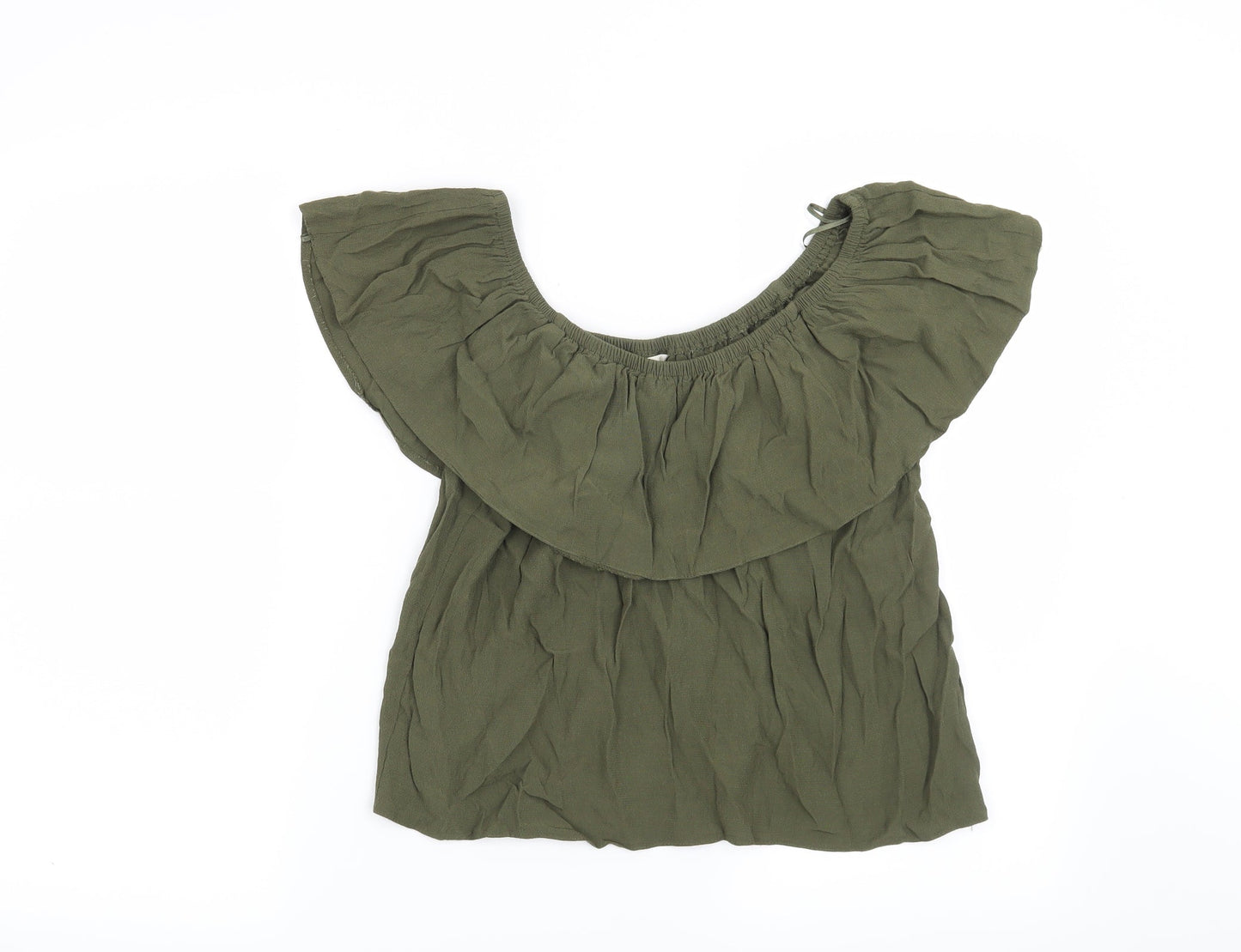 Miss Selfridge Womens Green   Basic Blouse Size 10