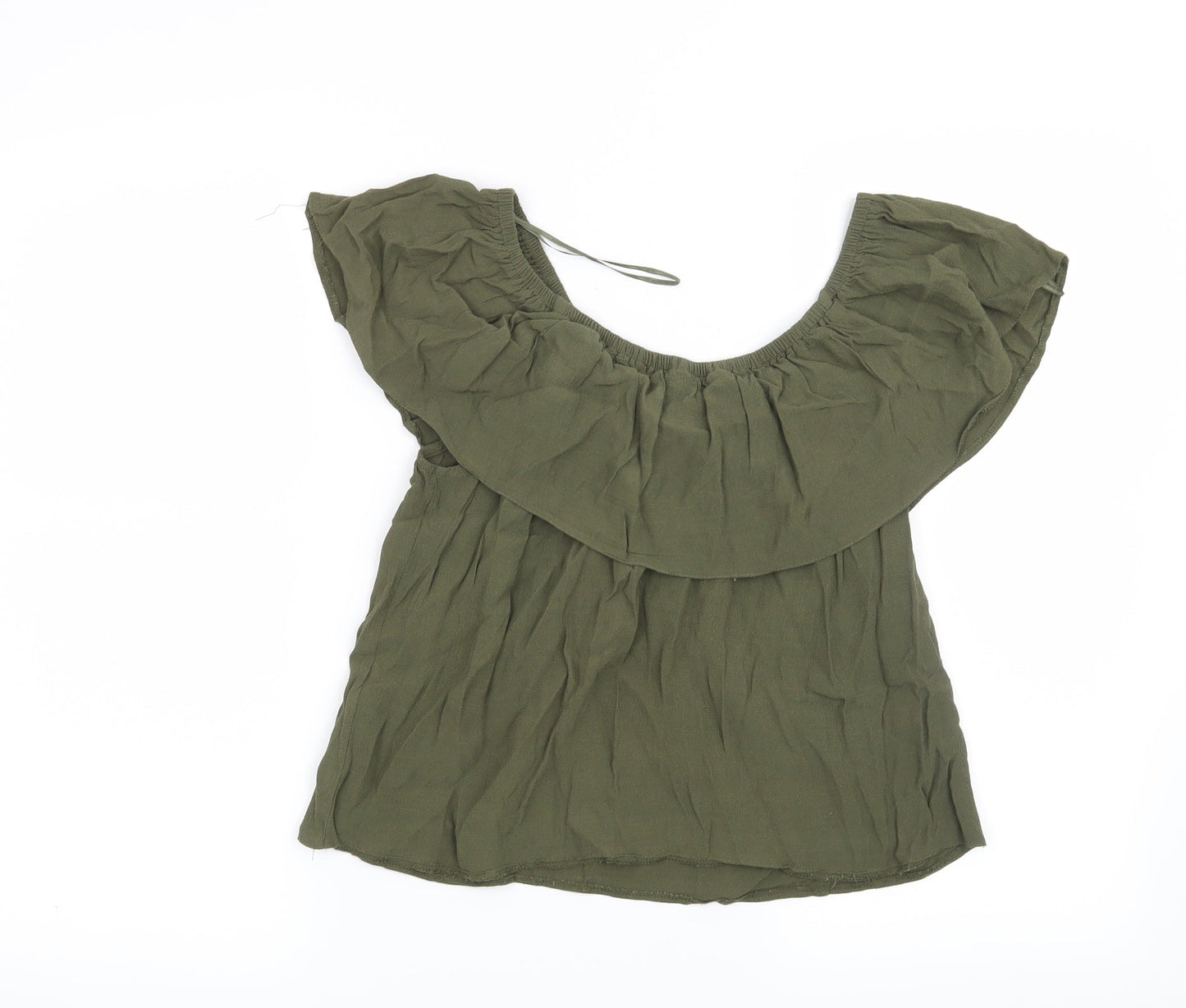 Miss Selfridge Womens Green   Basic Blouse Size 10