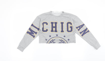 Candy Couture Girls Grey   Pullover Sweatshirt Size 9 Years  - Michigan
