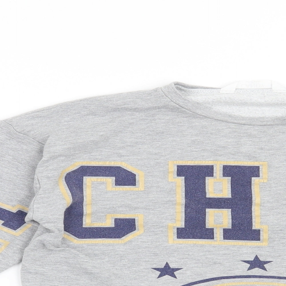 Candy Couture Girls Grey   Pullover Sweatshirt Size 9 Years  - Michigan