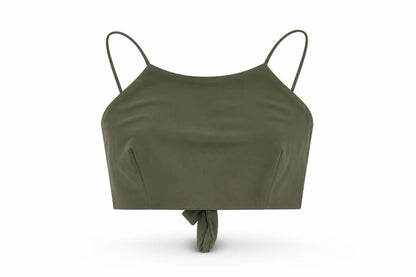 Womens UK Size 8 Missguided Green Basic Blouse