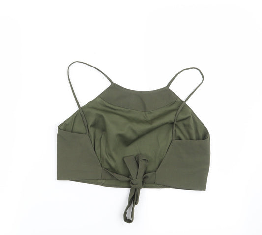 Missguided Womens Green   Basic Blouse Size 8