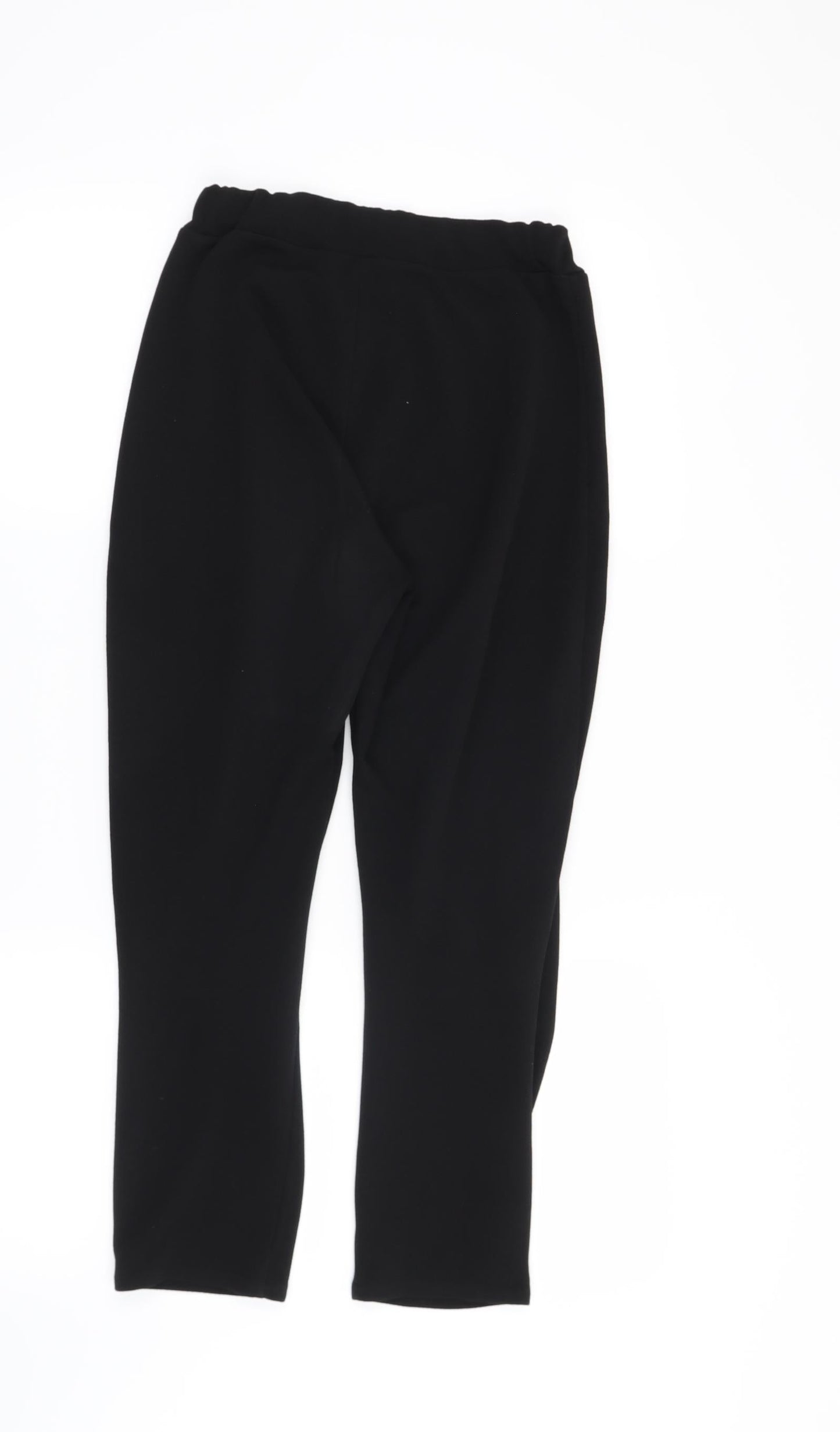 Womens UK Size S Preworn Regular Fit  Black Trousers