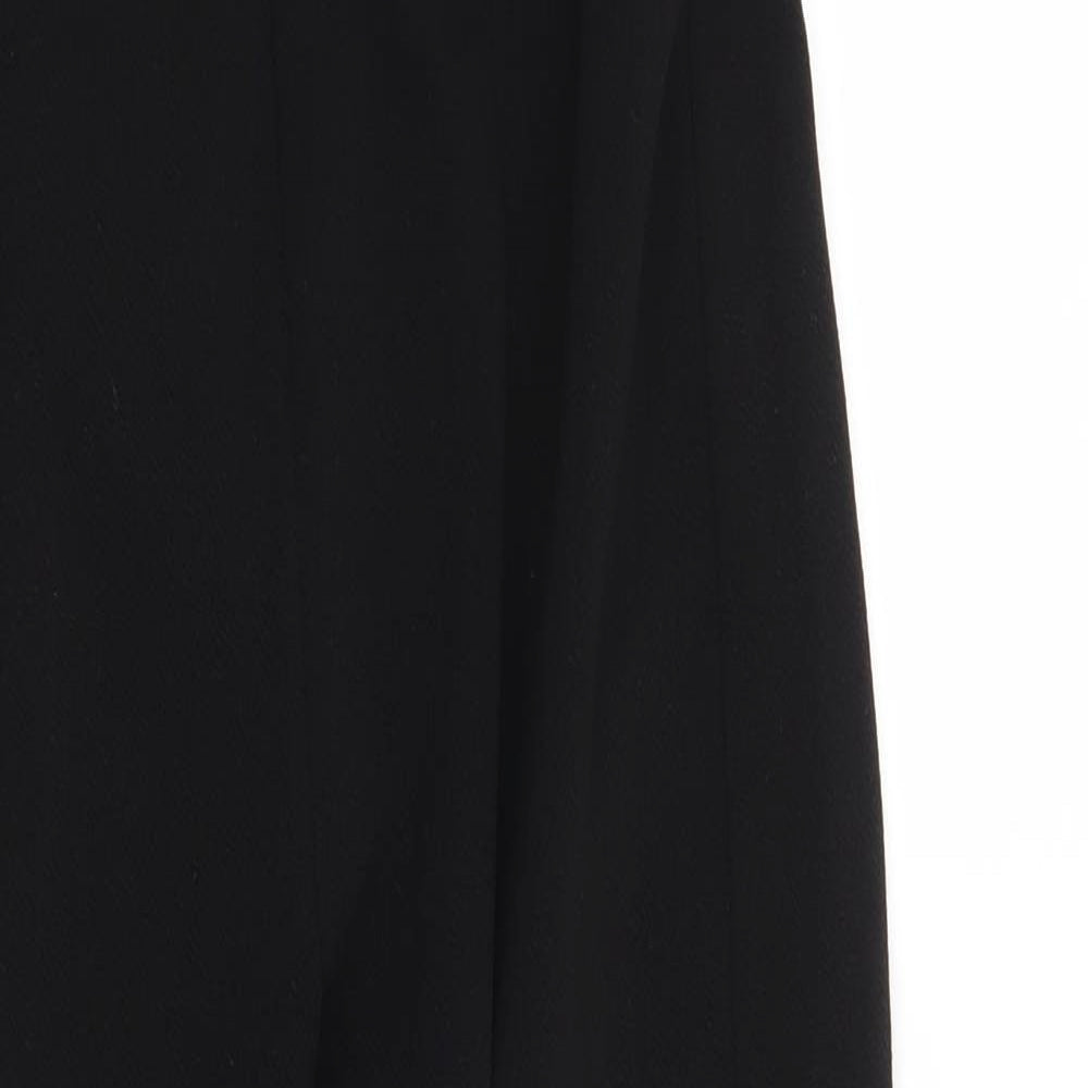 Womens UK Size S Preworn Regular Fit  Black Trousers