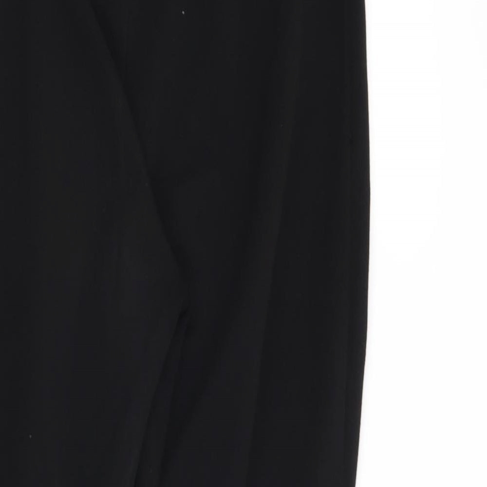 Womens UK Size S Preworn Regular Fit  Black Trousers