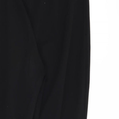 Womens UK Size S Preworn Regular Fit  Black Trousers