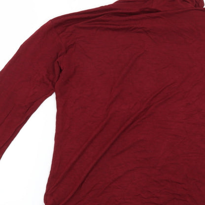 Oui Womens Red   Pullover Sweatshirt Size S